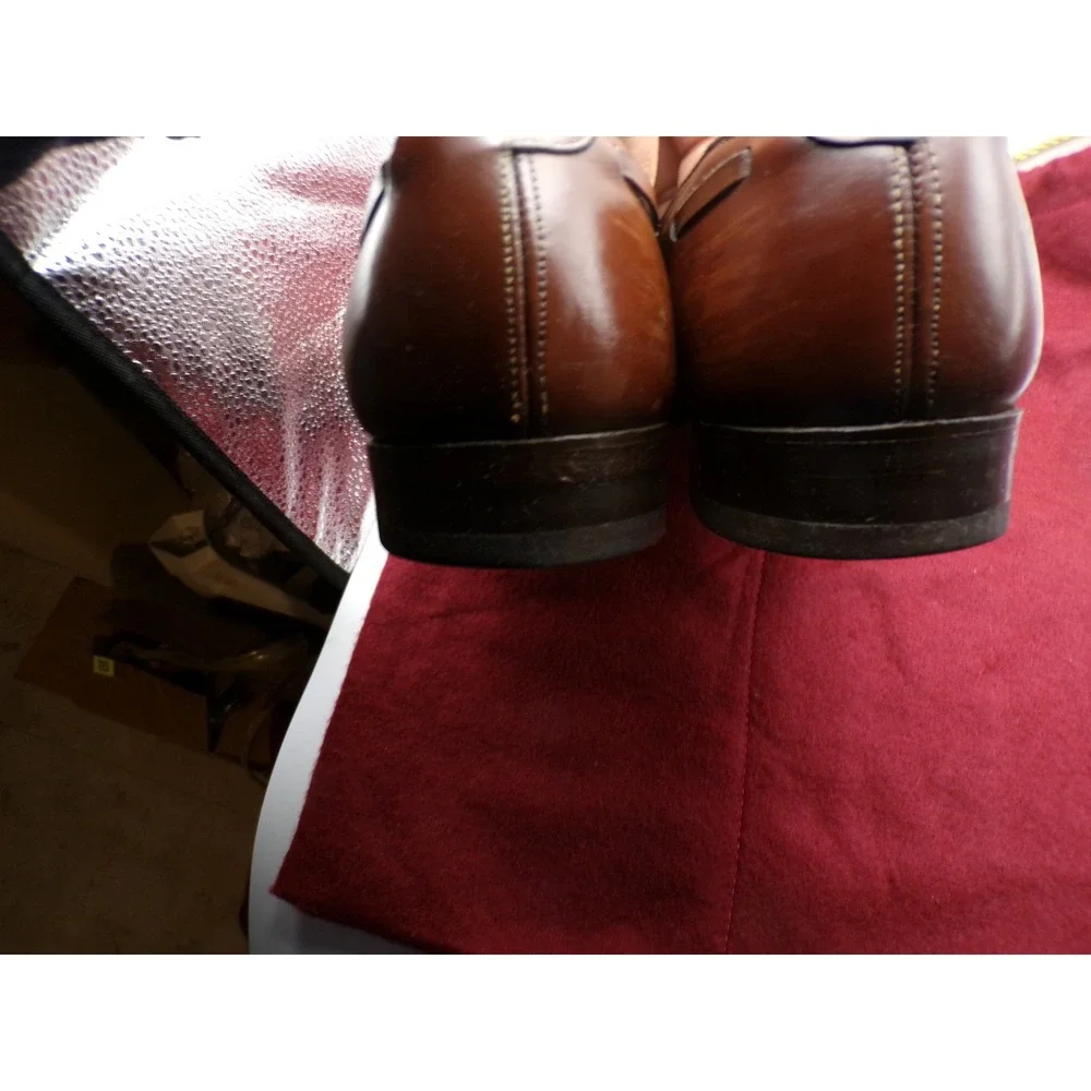 Classic Johnston&Murph Brown Leather Tassel Loafer Dress Shoes Men's Size 9.5‎